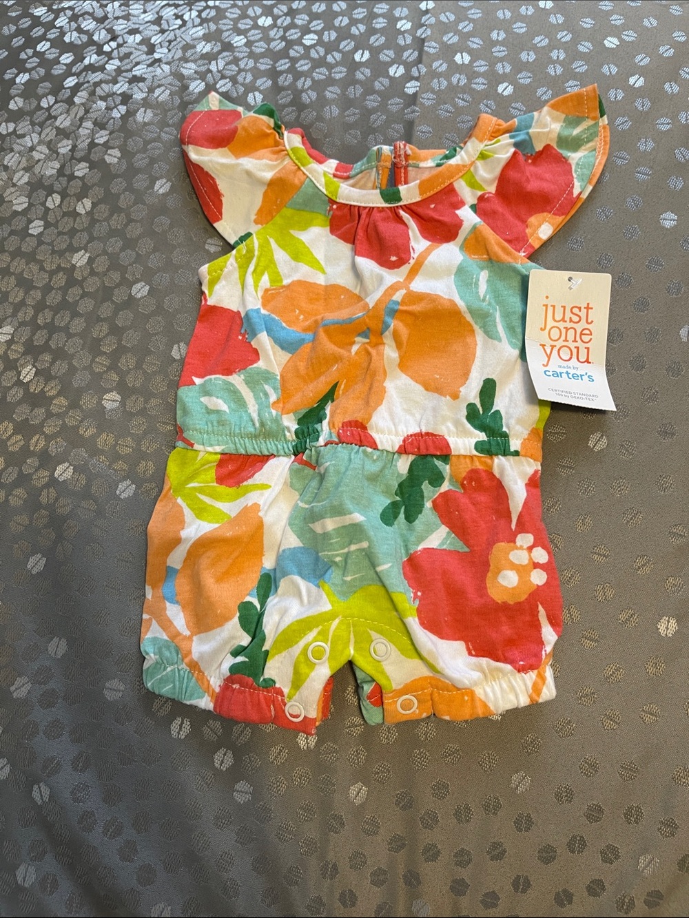 Carter's Floral Multicolor Baby One-Piece Romper